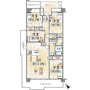 阪急日生ニュータウン花咲く丘の街Ｂ棟の間取り