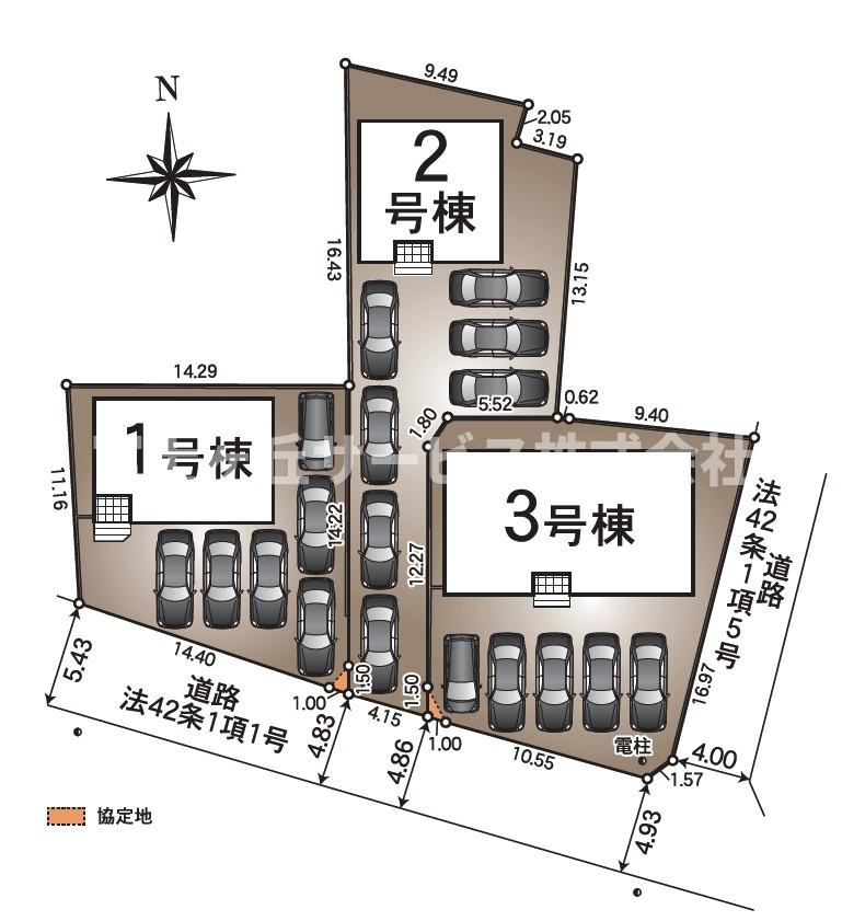 2号棟の区画図です