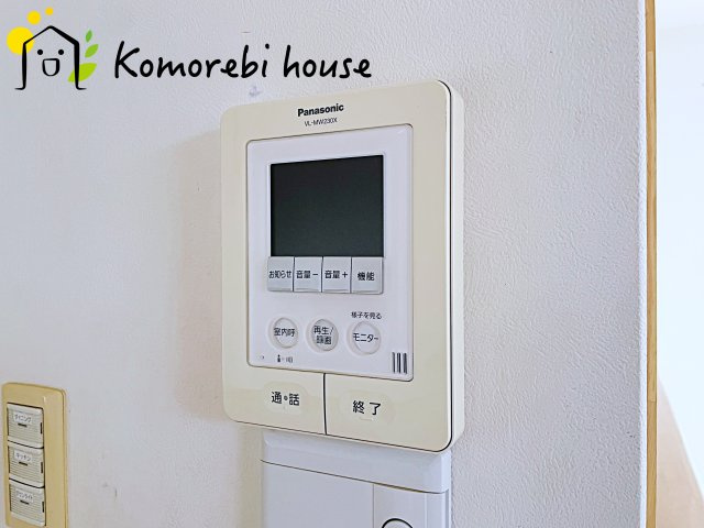 モニター付きインターホンです。